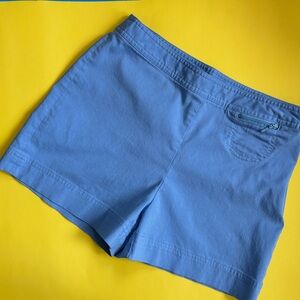 Vintage 90’s Solid Blue Fitted Shorts